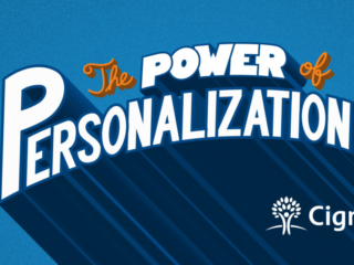 "The Power of Personalization" Illustration for Cigna Healthcare