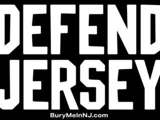 Bury Me in New Jersey Podcast - DEFEND JERSEY Custom Lettering